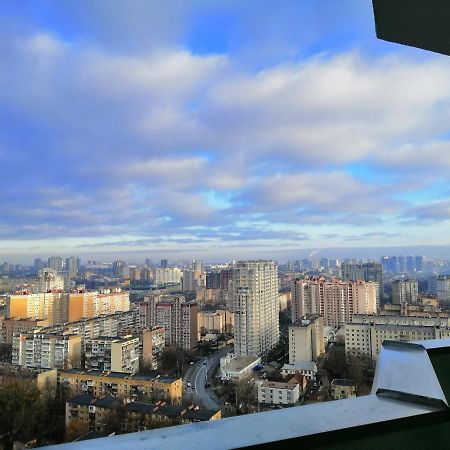 Видовая 25Й Этаж. Новый Дом. Шалимова, Isida. Шулявская, Гарматная, Индустриальный Мост. Космополитан. Большевик. Жд Вокзал. Kiew Exterior foto